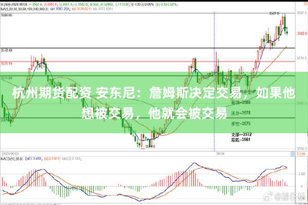 杭州期货配资 安东尼：詹姆斯决定交易，如果他想被交易，他就会被交易