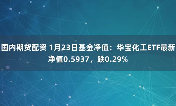 国内期货配资 1月23日基金净值：华宝化工ETF最新净值0.5937，跌0.29%